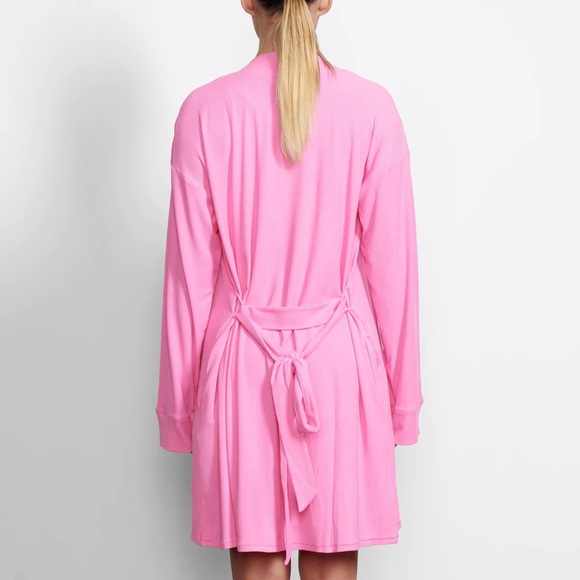 SKIMS Soft Lounge Robe Bubblegum Pink - Picture 2 of 3